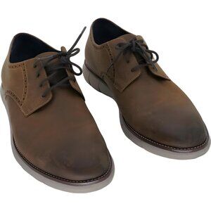 Johnston Murphy Milson Brown Plain Toe Oxford Casual Shoes Men's US 12M